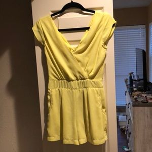 Gianni Bini Neon Yellow Romper